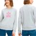 Kate Spade Tops | Kate Spade Gray “Wink Wink” Sweatshirt Medium | Color: Gray/Pink | Size: M