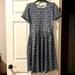 Lularoe Dresses | Brand New With Tags Lularue Amelia Dress | Color: Blue/White | Size: Mj