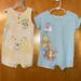 Disney Matching Sets | Euc Disney Winnie The Pooh Rompers- Size 24 Months Unisex | Color: Blue/Yellow | Size: 24mb