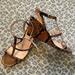 J. Crew Shoes | J.Crew Wedges In Snake-Embossed Leather | 9 | Color: Brown | Size: 9