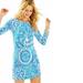 Lilly Pulitzer Dresses | Lilly Pulitzer Upf Sophie Dress Midnight Blues Printed Long Sleeve Dress | Color: Blue/White | Size: Xs