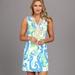 Lilly Pulitzer Dresses | Lilly Pulitzer Janice Crystal Coast Dress Size 0 | Color: Blue/Green | Size: 0