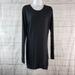 Athleta Dresses | Athleta Womens Criss Cross Dress Sz Xs Solid Black Long Sleeve | Color: Black | Size: Xs