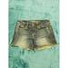 American Eagle Outfitters Shorts | American Eagle Outfitters Womens Blue Cutoff Jean Shorts Size 2 Leather Side | Color: Blue | Size: 2