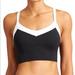 Athleta Intimates & Sleepwear | Athleta Black Workout Sports Bra Size Xxs | Color: Black/White | Size: Xxs