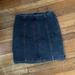 Free People Skirts | Free People Jean Miniskirt Classic Casual Style Cotton Rayon Comfortable Summer | Color: Blue | Size: 2