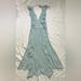 Zara Dresses | Flowy Baby Blue Midi Zara Dress. Never Worn | Color: Blue | Size: L