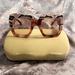 Gucci Accessories | Gucci Snakeskin Print Oversized Havana Square Sunglasses Gg0484s 002 | Color: Brown/Tan | Size: 60mm 140mm 14mm