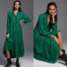 Anthropologie Dresses | Anthropologie Maeve Wendy Tiered Maxi Dress Green Size S | Color: Green | Size: S