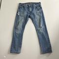 American Eagle Outfitters Jeans | American Eagle Original Slim Fit Mens Jeans Size 32x30 Medium Wash Blue Distress | Color: Blue | Size: 32