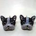 Anthropologie Jewelry | French Bulldog Cz Sparkling Black And White Cute Dog Earrings | Color: Black/Silver | Size: Os