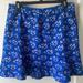 J. Crew Skirts | J. Crew Floral Skirt | Color: Blue | Size: 8