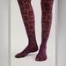 Free People Accessories | Free People Floral Lace Vine Tights | Color: Purple | Size: Os