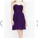 J. Crew Dresses | J Crew Arabelle Dress In Silk Chiffon 14 Purple Strapless Mini | Color: Purple | Size: 14