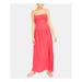 Free People Dresses | Free People Womens Pink Sleeveless Square Neck Maxi Dress 2 | Color: Pink | Size: 2