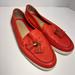 Michael Kors Shoes | Michael Michael Kors Callahan Red Leather Tassel Women’s Slip On Loafer 9m | Color: Red | Size: 9