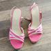 Coach Shoes | Coach Dallas Platforms Sandals Strips Pink White Women Size 7.5 | Color: Pink/White | Size: 7.5