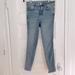 Free People Jeans | Free People Light Wash Skinny Jeans With Frayed Hem | Color: Blue | Size: 27