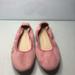 J. Crew Shoes | J. Crew Pink Suede Leather Slipon Ballet Flats Shoes Women’s Sz 7.5m Us/38eu/6uk | Color: Pink | Size: 7.5