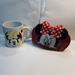 Disney Accessories | Minnie Mouse Cosmetic Bag And Disney Mug Lot | Color: Black/Red | Size: Osg