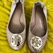 Tory Burch Shoes | Gold/Beige Tory Burch Flats | Color: Gold/Tan | Size: 8