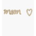 Kate Spade Jewelry | Kate Spade Mom Pav Mismatched Stud Earrings | Color: Gold | Size: Os