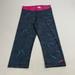 Nike Pants & Jumpsuits | Nike Pro Crop Capri Leggings Pants Pink Purple Gray Size Medium Stretch Nwot New | Color: Pink/Purple | Size: M