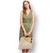 Anthropologie Dresses | Anthropologie Maeve Oona Utility Dress Olive Green Sleeveless Belted | Color: Green | Size: 22