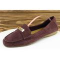 Coach Shoes | Coach Size 7.5 M Purple Loafer Shoes Leather Women Fredrica | Color: Purple | Size: 7.5