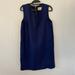 Kate Spade Dresses | Kate Spade Slit Neck Dress - Size 4 - Dark Blue | Color: Blue | Size: 4