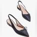 Kate Spade Shoes | Euc Kate Spade Veronica Flats Pointed Navy Slingback Leather Sz 8.5 | Color: Blue | Size: 8.5