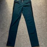 American Eagle Outfitters Jeans | American Eagle Green And Black Legging Jeans | Color: Black/Blue | Size: 4