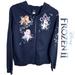 Disney Jackets & Coats | Disney Frozen 2 Elsa~Anna~Olaf Printed Navy Zip-Up Hoodie Sweatshirt Size 14/16 | Color: Blue | Size: Girl’s 14/16