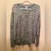 Athleta Tops | Athleta Coaster Luxe Tunic Sweatshirt Tie Dye Tahiti Gray M Modal Blend | Color: Gray/Green | Size: M