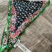 Coach Accessories | Coach Silk Scarf Bandana Diamond - Rare New | Color: Black/Green | Size: Os