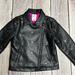 Disney Jackets & Coats | Disney Girls Size 5/6 Faux Leather Mickey Mouse Studded Biker Motorcycle Jacket | Color: Black | Size: 5/6