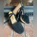 Free People Shoes | Free People Justine Platform Block Heel Sandal Black Suede Sz 7.5 Eu 38 | Color: Black/Brown | Size: 7.5