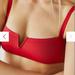 Free People Intimates & Sleepwear | Intimately Free People Notched Lily Scuba Bralette In Red Size Small Nwt | Color: Red | Size: S