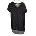 Anthropologie Dresses | Anthropologie T-Shirt Dress Women's Small Cloth & Stone Black Dot Short Sleeve | Color: Black | Size: S