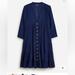 J. Crew Swim | Bottom Front Tiered Cover Up Dress In Cotton Voile | Color: Blue | Size: S