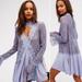 Free People Dresses | Free People Secret Origins Purple Lace Tunic Dress Lavender Size S | Color: Gray/Purple | Size: S