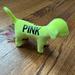 Pink Victoria's Secret Other | New Nwt Victoria’s Secret Pink Plush Stuffed Collectible Neon Yellow Mini Dog | Color: Black/Yellow | Size: Os