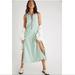 Free People Dresses | 11 Free People Striped Halter Dress | Color: Cream/Green | Size: L