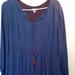 Anthropologie Dresses | Anthropologie Holding Horses Blue And Pink Dip Dye Dress Size 4 Pullover Peasant | Color: Blue/Pink/Red | Size: 4