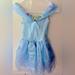 Disney Costumes | Disney Ella Cinderella Movie 2015 Blue Stunning Costume Kid Dress With Butterfly | Color: Blue/Gold | Size: Kids Size 4-6