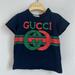 Gucci Shirts & Tops | Gucci Logo T-Shirt Toddler Size 24m | Color: Blue | Size: 24mb