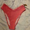 Pink Victoria's Secret Swim | Adorable Scrunch Ribbed High Waisted Bikini Bottoms! | Color: Pink | Size: S