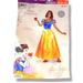 Disney Dresses | Disney Princess Adult Snow White Costume Headpiece 2-Piece Set Womens Full Dress | Color: Blue/Yellow | Size: M