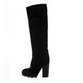 Michael Kors Shoes | Euc Michael Kors Greyson Runway Suede Boots Size 39/8.5 | Color: Black | Size: 8.5