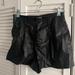 Zara Shorts | Faux Leather Zara Shorts Trf Collection | Color: Black | Size: S